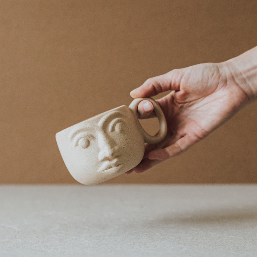 Handcrafted Face Mug | Made in Mexico