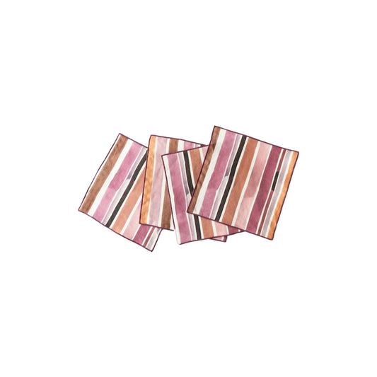 Lisbon Stripe Cocktail Napkin Set