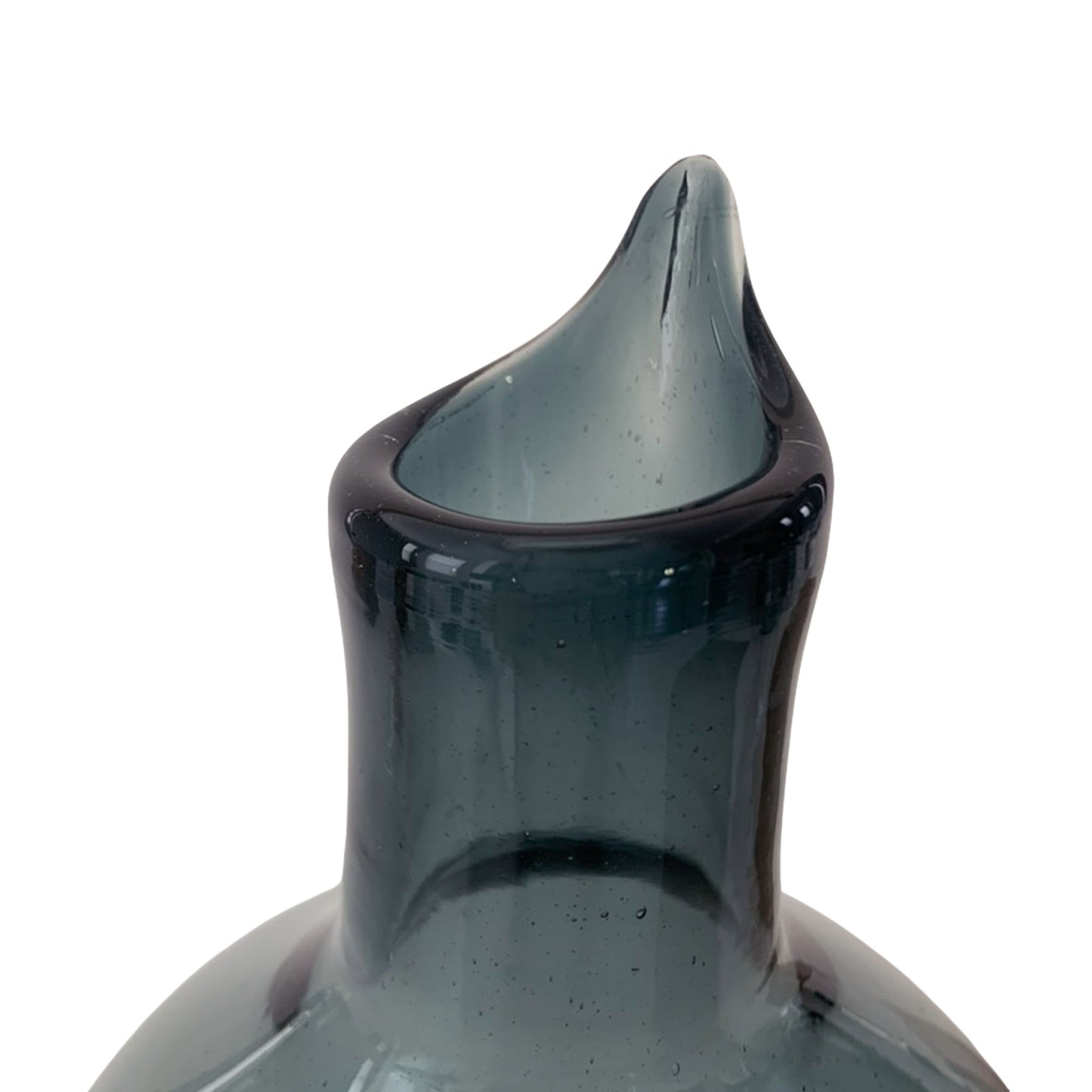 Hand Blown Glass Decanter for Mezcal, Tequila or Wine | Holds 750ml - Made in Mexico (Smoke)