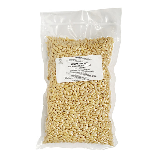 Pariani Italian Pine Nut (Whole, Raw) 1 Kilogram (2.2 lbs)