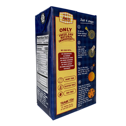 Aneto Ready-to-Cook Base for Seafood Paella 33.8 Fl Oz (1000ml)