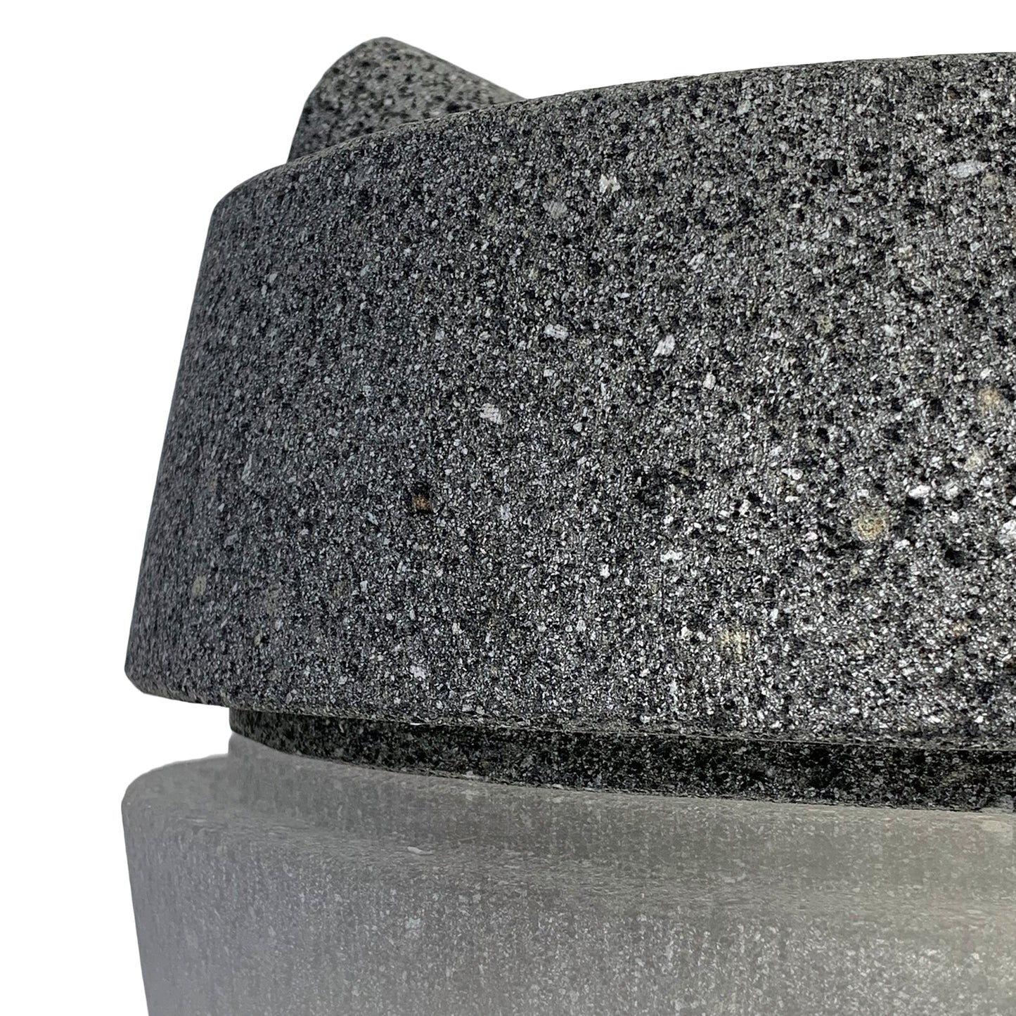 Large (11”-12”) Mexican Molcajete Hand-carved from 100% Volcanic Stone Angular Base