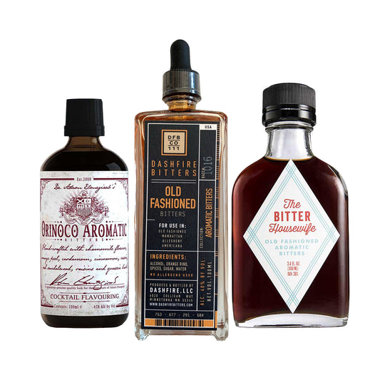 Aromatic Bitters Gift Set - Variety Pack of 3 - The Bitter Housewife, Dashfire Bitters + Dr. Adam Elmegirab's Orinoco Bitters
