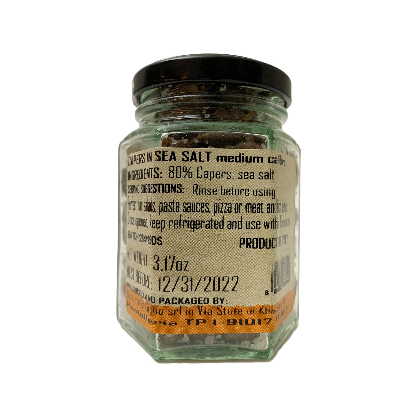 Etimo Pantelleria Capers in Sea Salt 3.17 Ounces