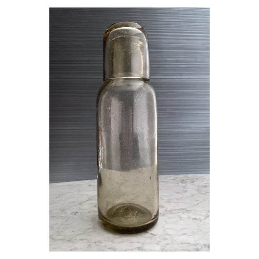 Large Hand Blown Bedside Water Carafe + Glass Set | Made in Mexico | 40 FL OZ