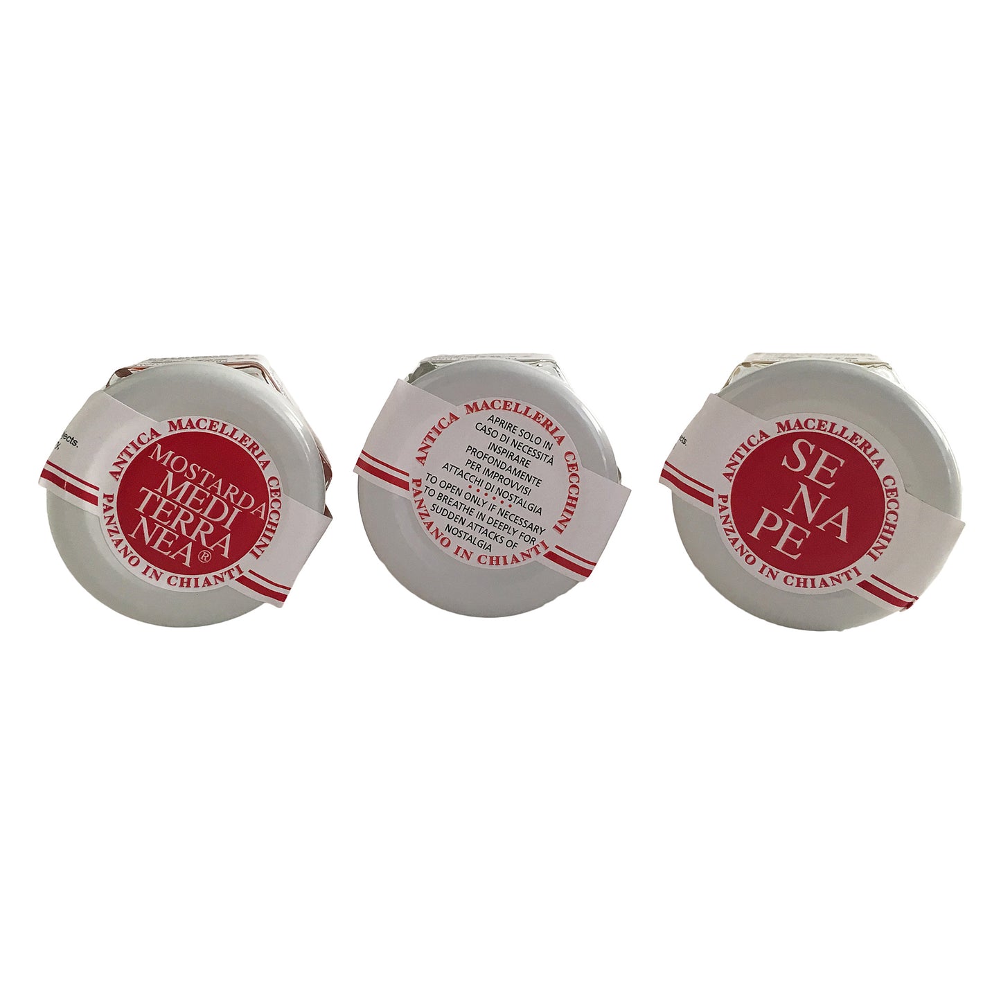 Dario Cecchini Mini Sampler Set - Profumo del Chianti, Mostarda, Senape (3-50g jars)