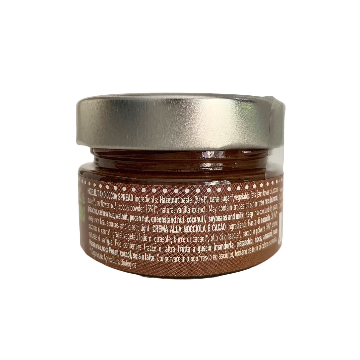 Pariani Hazelnut and Cocoa Spread | Organic & Vegan 3.53 Ounces