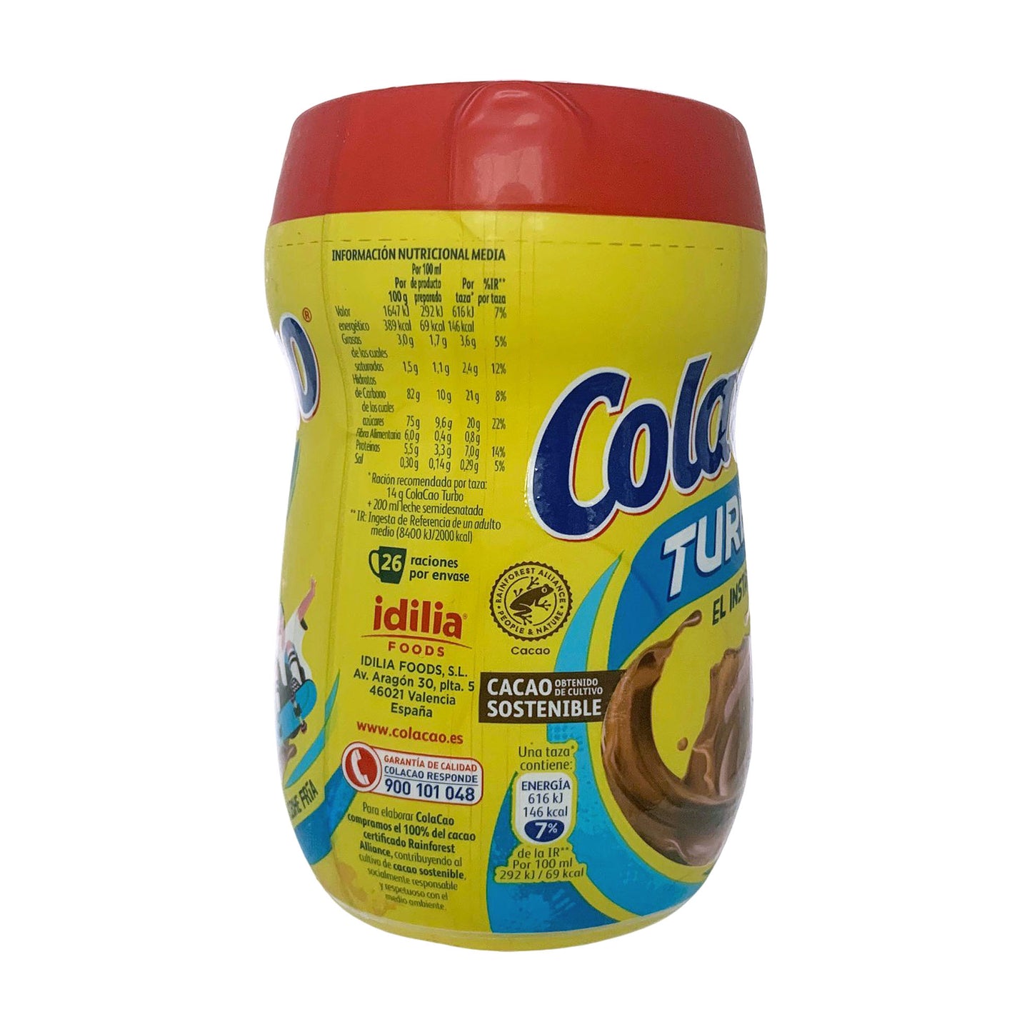 ColaCao Turbo Instant Hot or Cold Chocolate Drink Mix from Spain 375g