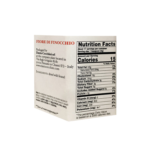 Dario Cecchini Polen de hinojo salvaje toscano 70 gramos (2,47 onzas)