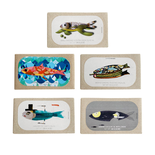 Jose Gourmet Portuguese Sardines - Variety Pack of 5