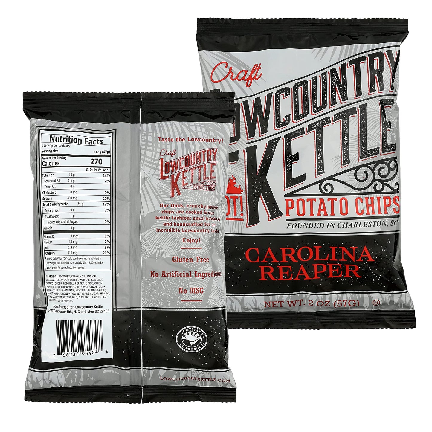 Lowcountry Kettle Potato Chips - Variety Pack of 7