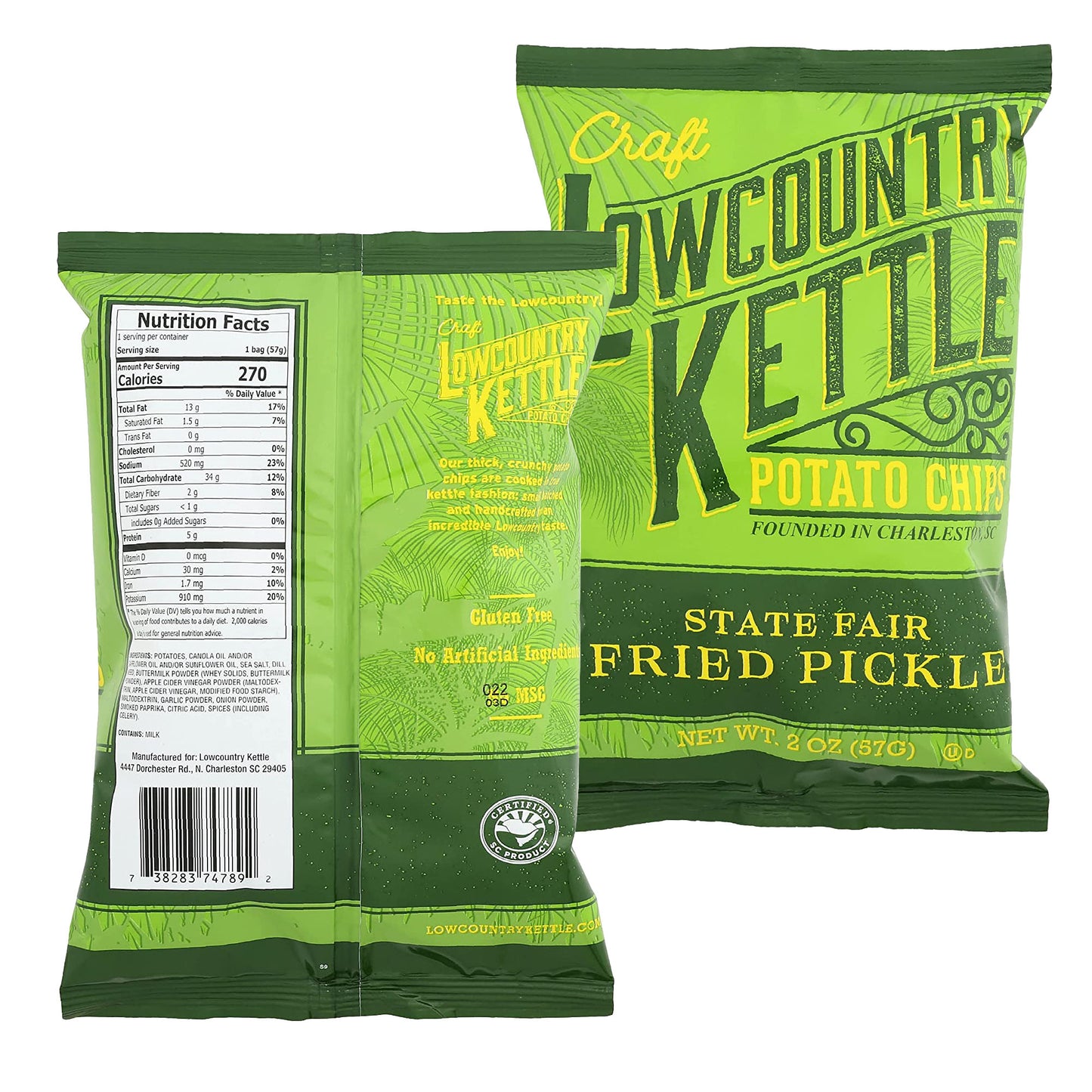 Lowcountry Kettle Potato Chips - Variety Pack of 7