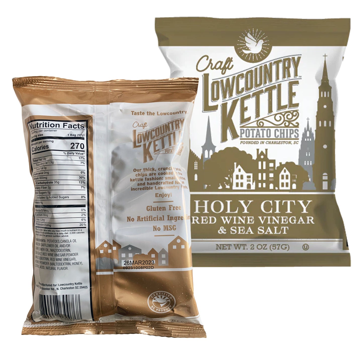 Lowcountry Kettle Potato Chips - Variety Pack of 7