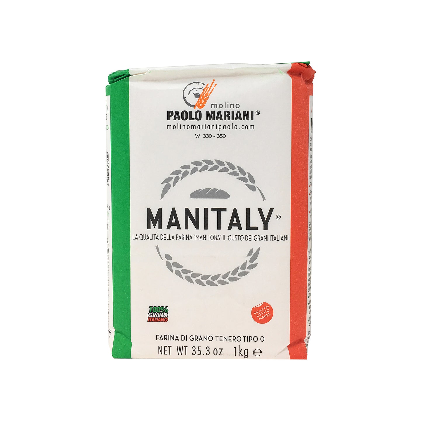 Paolo Mariani Manitaly Manitoba Type 0 Flour Made With 100% Italian Wheat 2.2 Lbs (1 kg)
