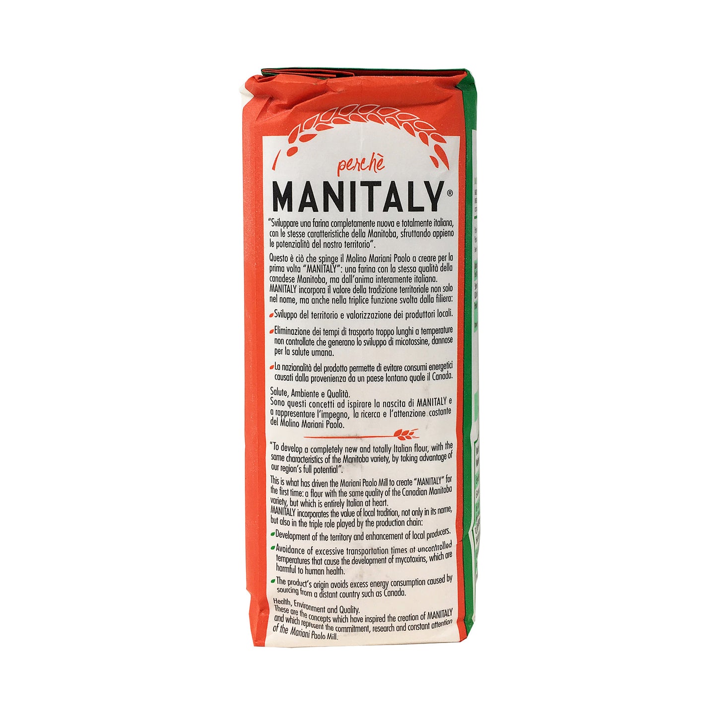 Paolo Mariani Manitaly Manitoba Type 0 Flour Made With 100% Italian Wheat 2.2 Lbs (1 kg)