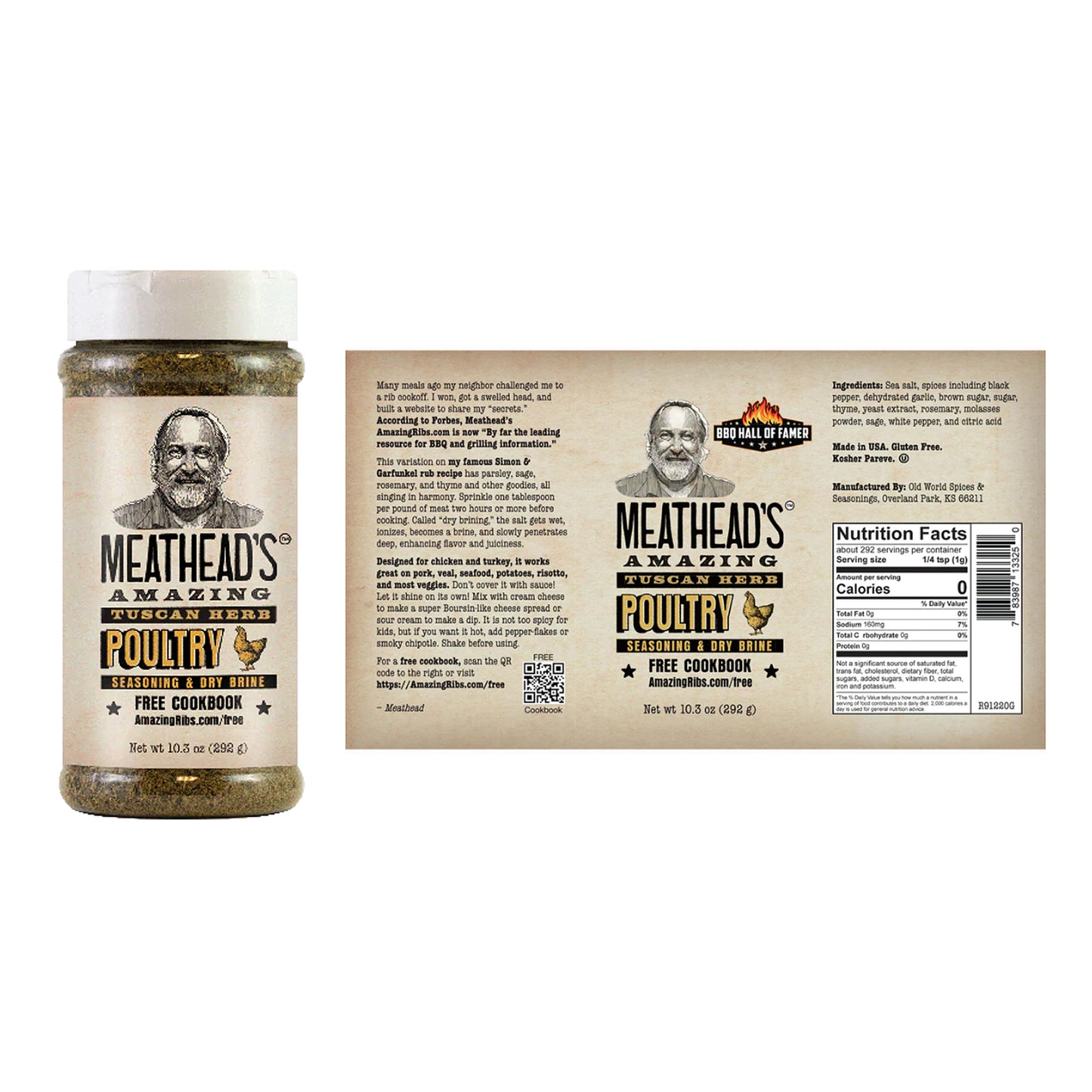 Meathead’s Amazing Seasoning & Dry Brine Bundle for Pork, Red Meat and Poultry (Variety Pack of 3)