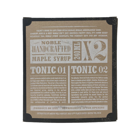 Noble Tonic Maple Syrup Gift Box - Includes Noble Tonic 01 and Noble Tonic 02
