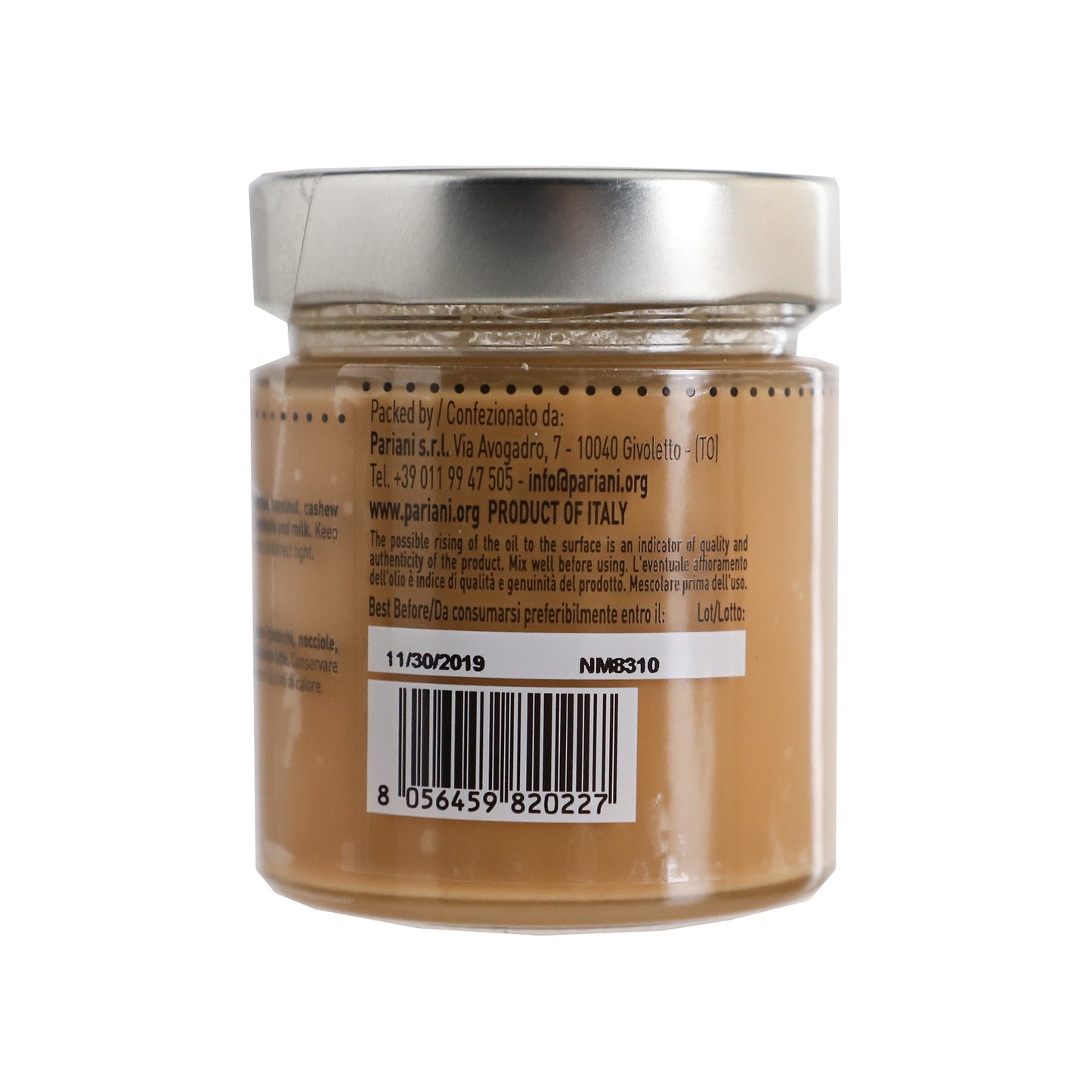 PARIANI 100% Pure Sicilian Almond Paste (Unsweetened) 180g