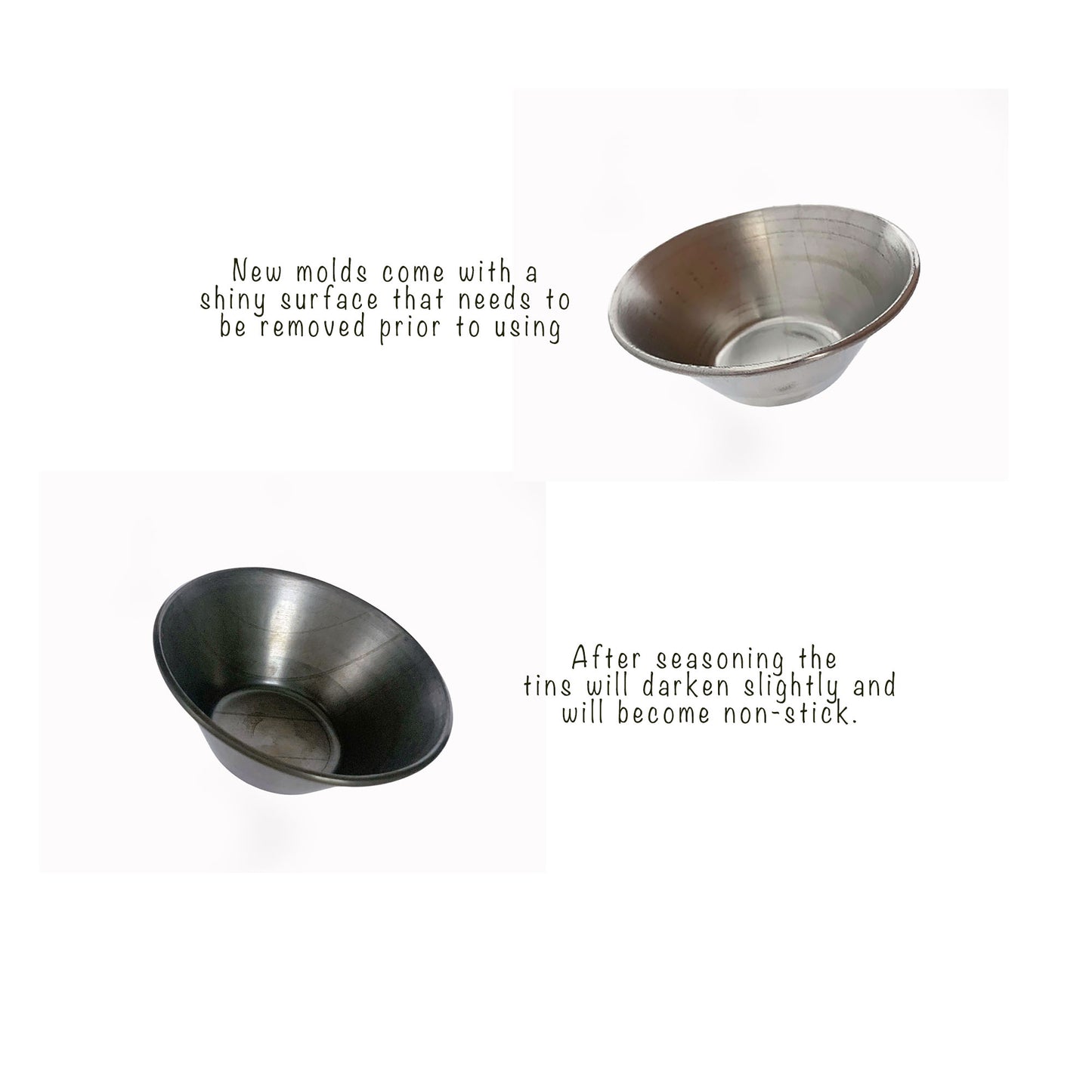 Pastel de Nata Tins (Egg Tart Tins) - Made in Portugal out of Galvanized Steel - Includes Pastéis de Nata Print Postcard and Downloadable Recipe - Set of 12
