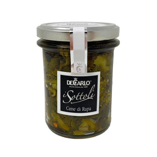 DeCarlo Cime di Rapa (Rapini Preserved in Extra Virgin Olive Oil) 190g