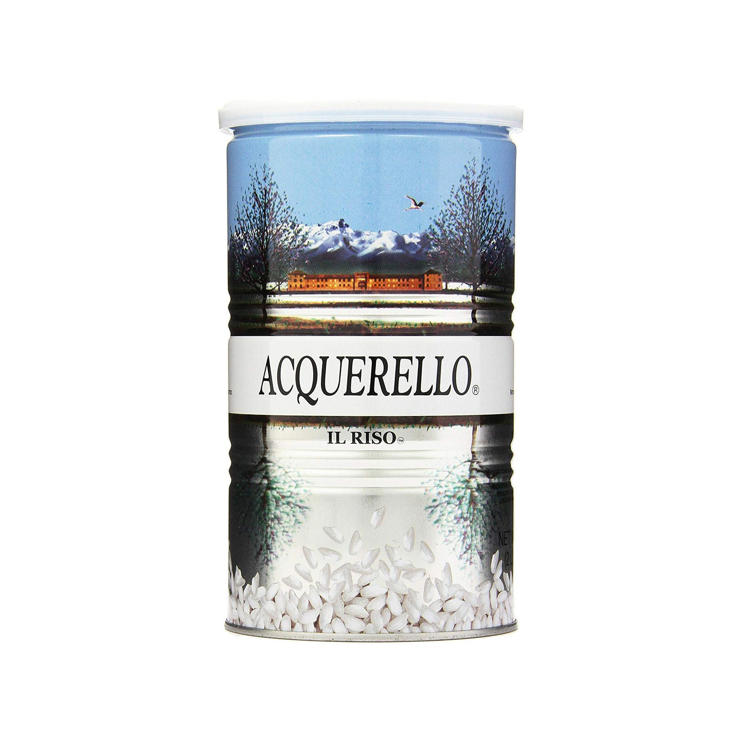 Arroz Acquerello Carnaroli, lata de 2 lb-3 onzas