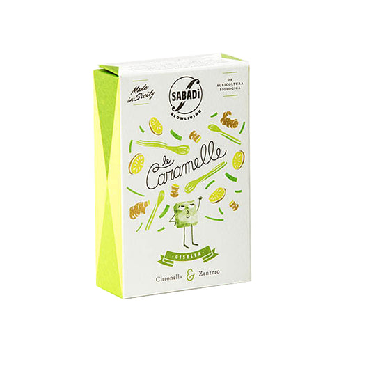 Sabadi Organic Italian Hard Candy with Lemongrass & Ginger 1.14 oz