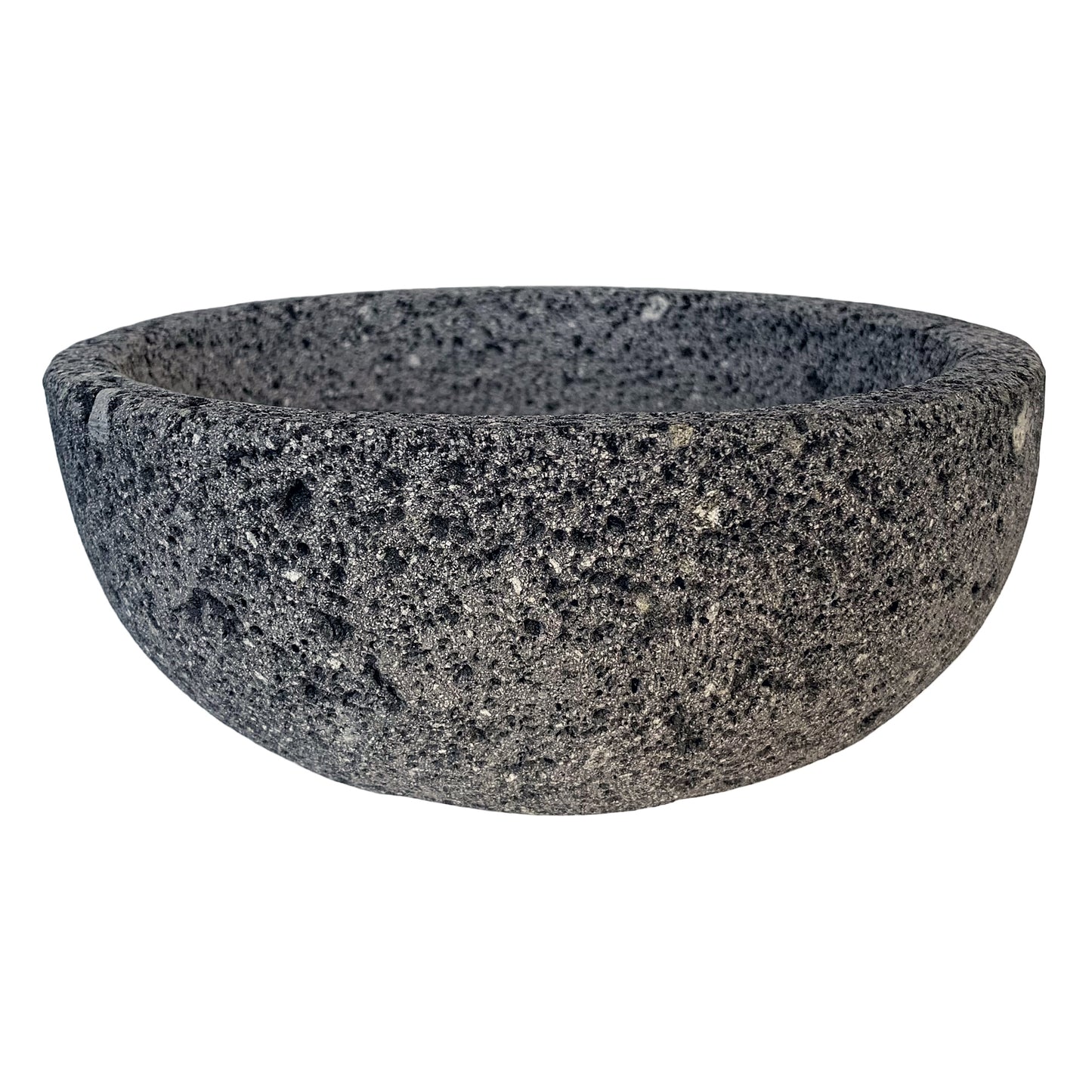 Small (8 inch) Mexican Molcajete Bowl | Hand-carved 100% Volcanic Stone | Molcajete Mexicano de Piedra Volcanica
