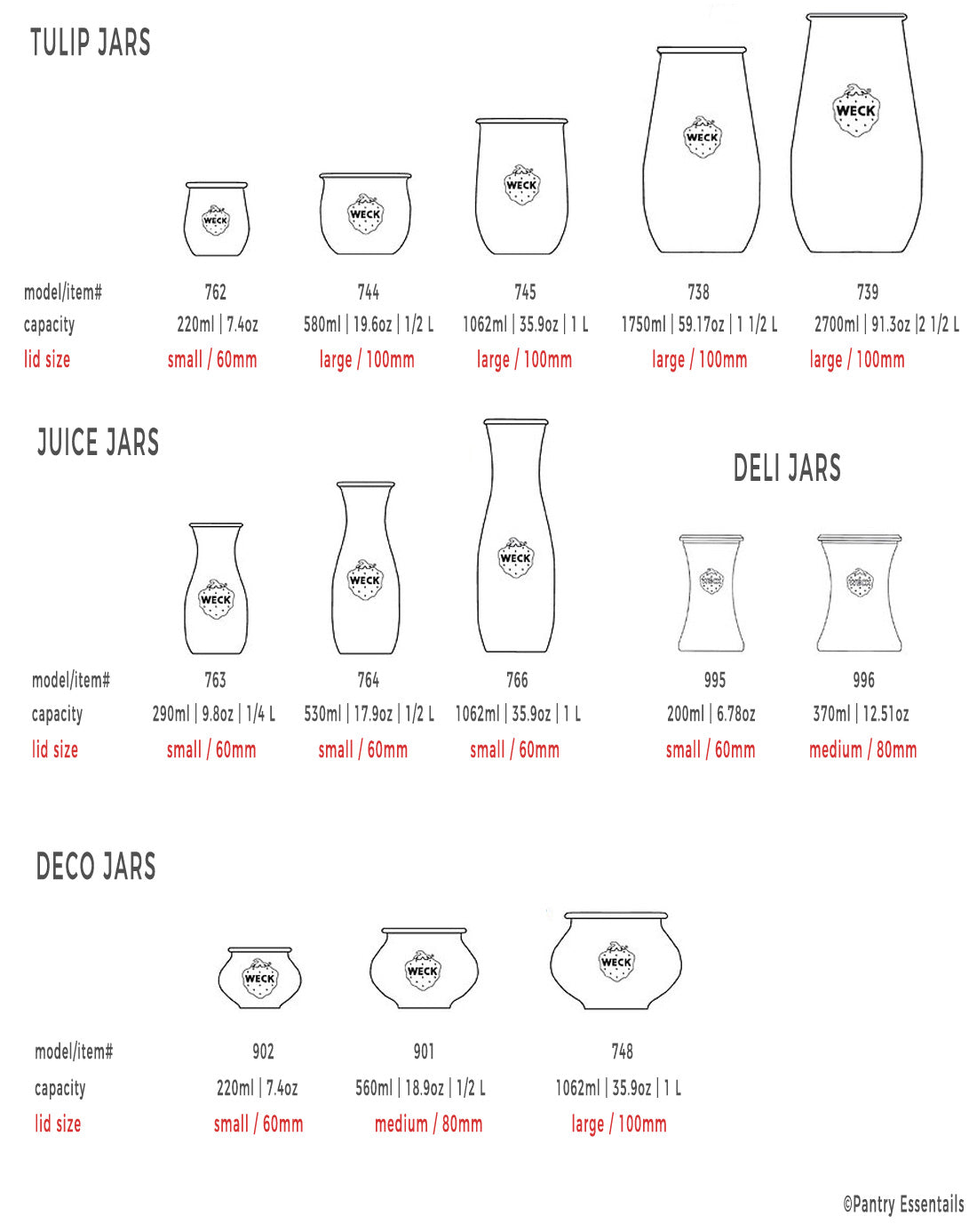 WECK Replacement Kit for 100mm (Large) Weck Jars