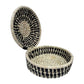 Handwoven Mexican Tortilla Basket with Lid - Made from Palm Leaves