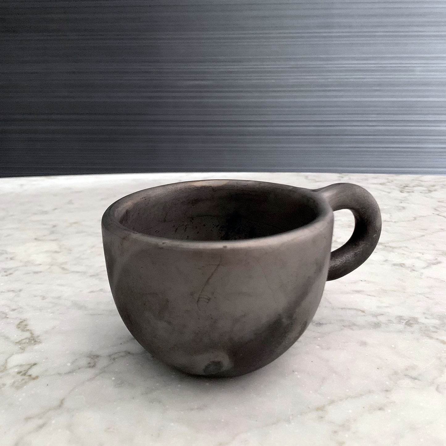 Black Clay Coffee Mug (Barro Negro) Handmade in Oaxaca, Mexico