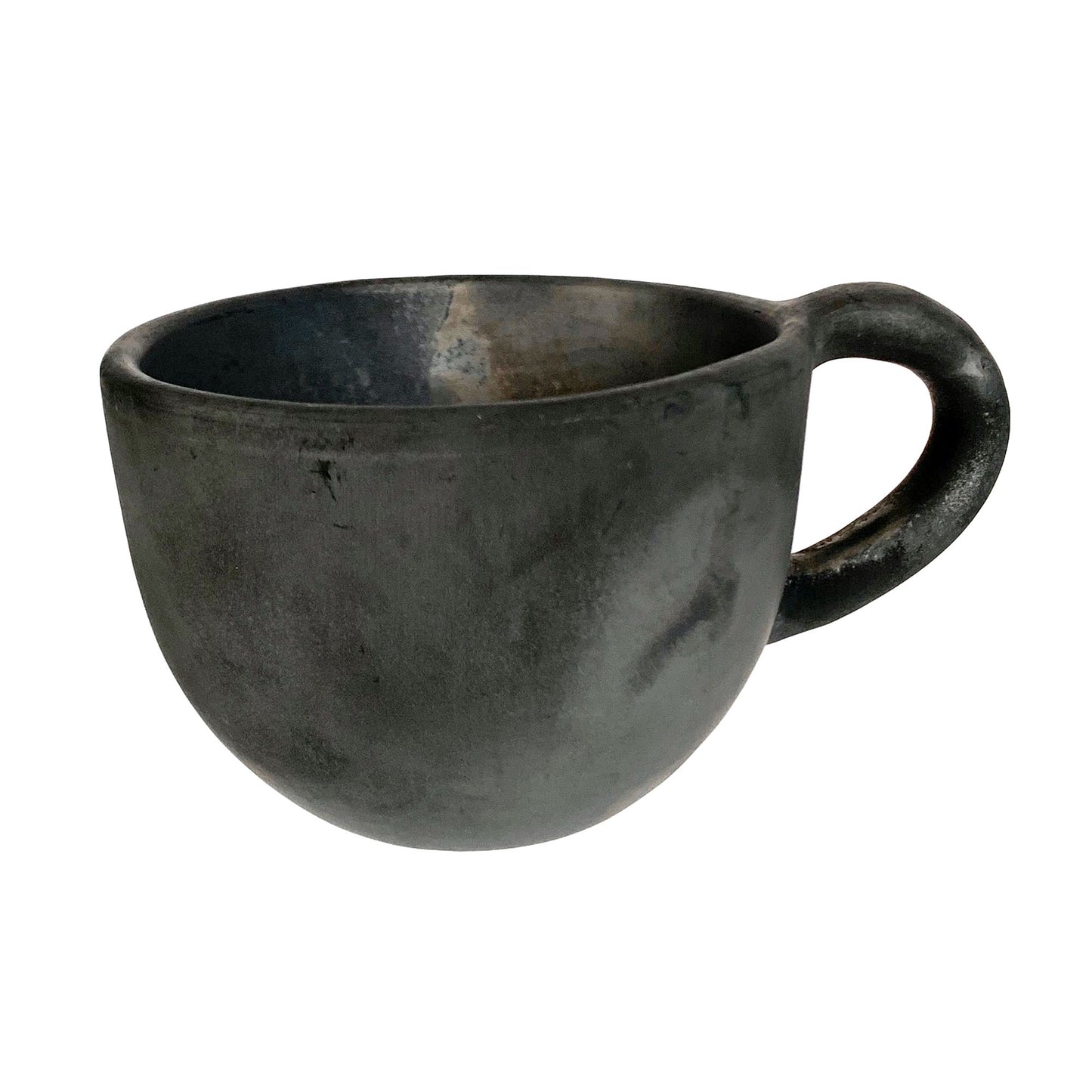 Black Clay Coffee Mug (Barro Negro) Handmade in Oaxaca, Mexico