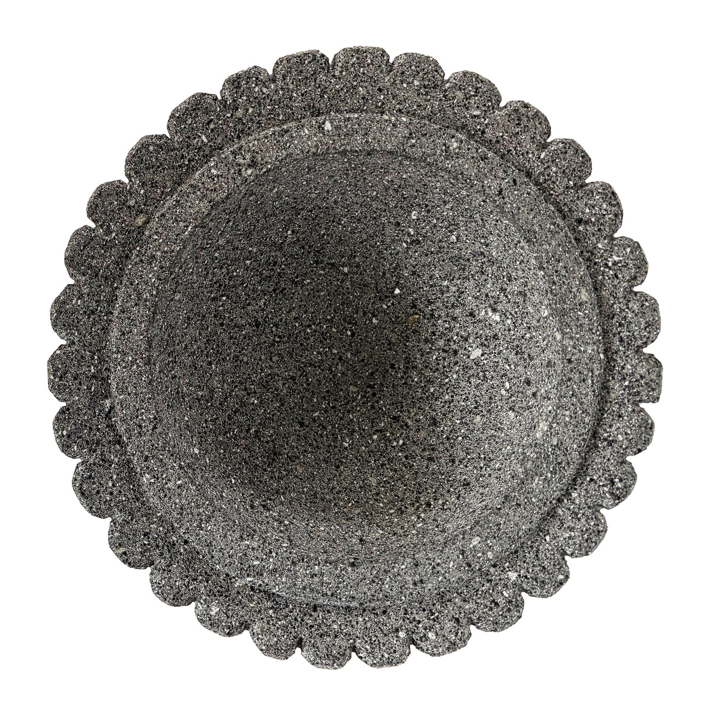 Mexican Molcajete Hand-Carved from Volcanic Stone | 3.5 Cup Capacity