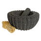 Mexican Molcajete Hand-Carved from Volcanic Stone | 3.5 Cup Capacity