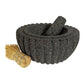 Mexican Molcajete Hand-Carved from Volcanic Stone | 3.5 Cup Capacity