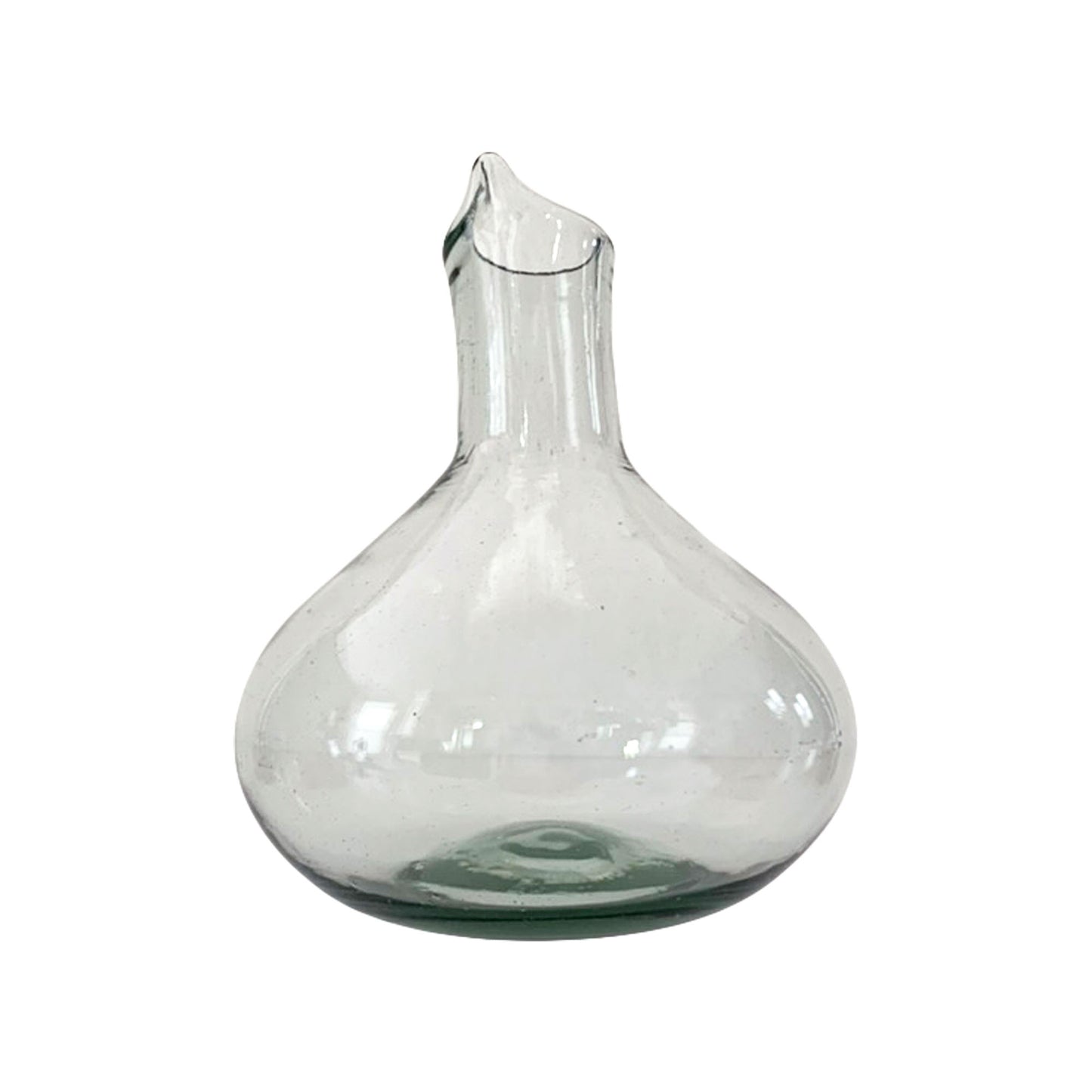 Hand Blown Glass Decanter Set for Mezcal, Tequila or Wine | Includes 4 Copita Glasses | Holds 750ml - Made in Mexico (Clear)