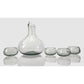 Hand Blown Glass Decanter for Mezcal, Tequila or Wine | Holds 750ml - Made in Mexico (Smoke)