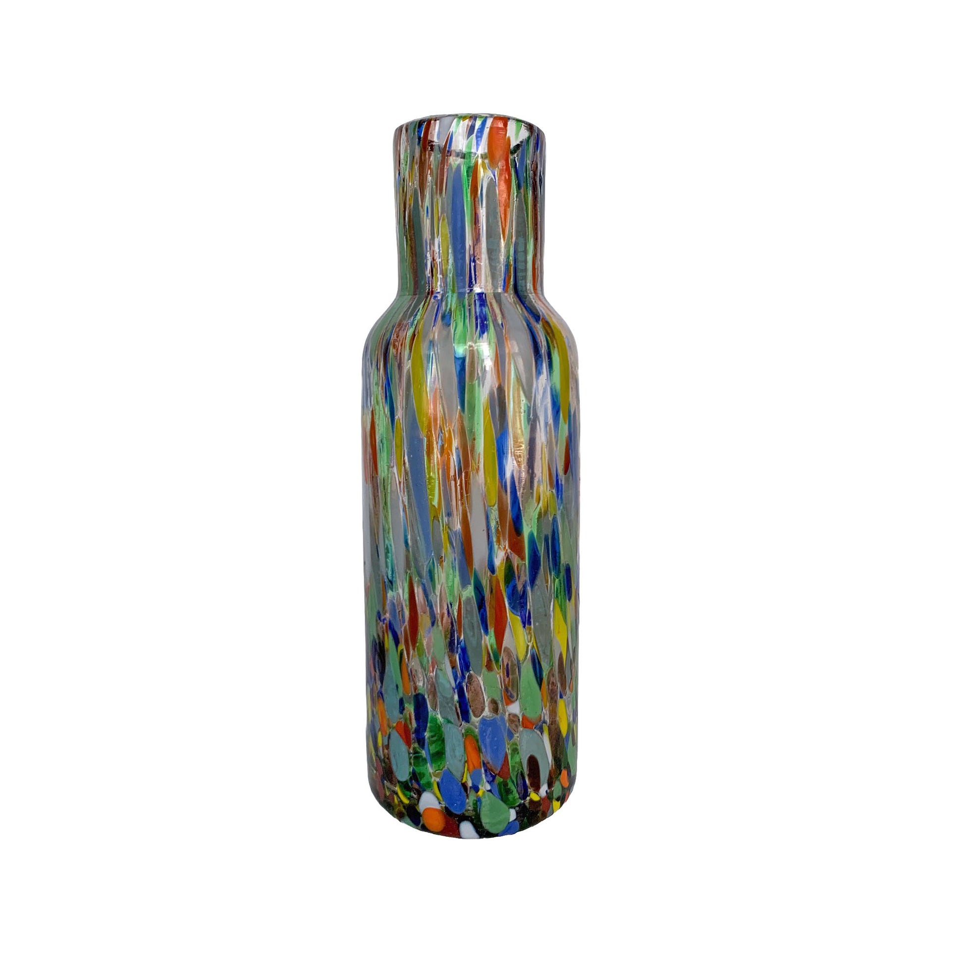 Hand Blown Confetti Water Carafe + Glass Set | Made in Mexico - 20oz  capacity