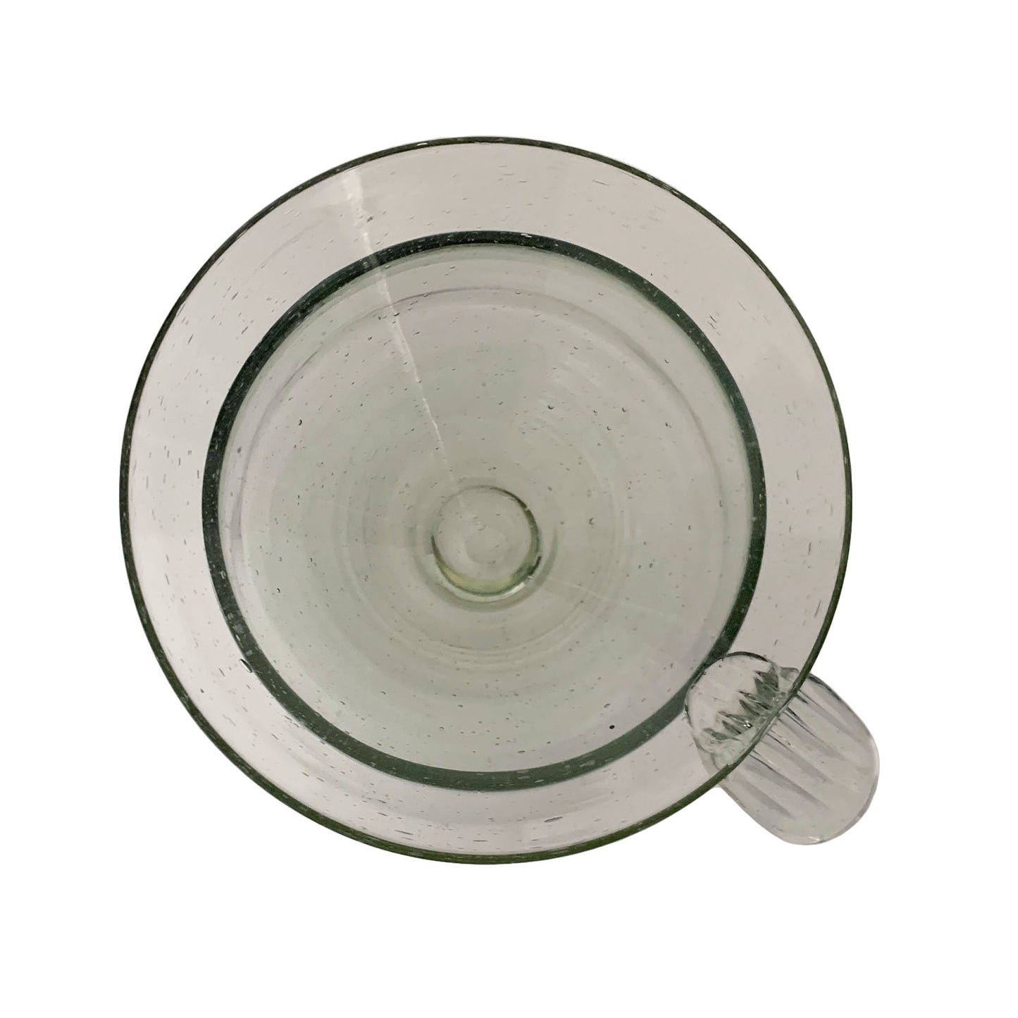 Martini soplado a mano | Vaso Margarita (o plato de Ceviche) con Enfriador- Hecho a mano en Guatemala con vidrio reciclado *Este listado es para un juego*