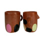 Painted Ladies - Red Clay Mug Handmade in Oaxaca, Mexico