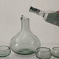 Hand Blown Glass Decanter Set for Mezcal, Tequila or Wine | Includes 4 Copita Glasses | Holds 750ml - Made in Mexico (Clear)