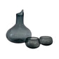 Hand Blown Glass Decanter for Mezcal, Tequila or Wine | Holds 750ml - Made in Mexico (Smoke)