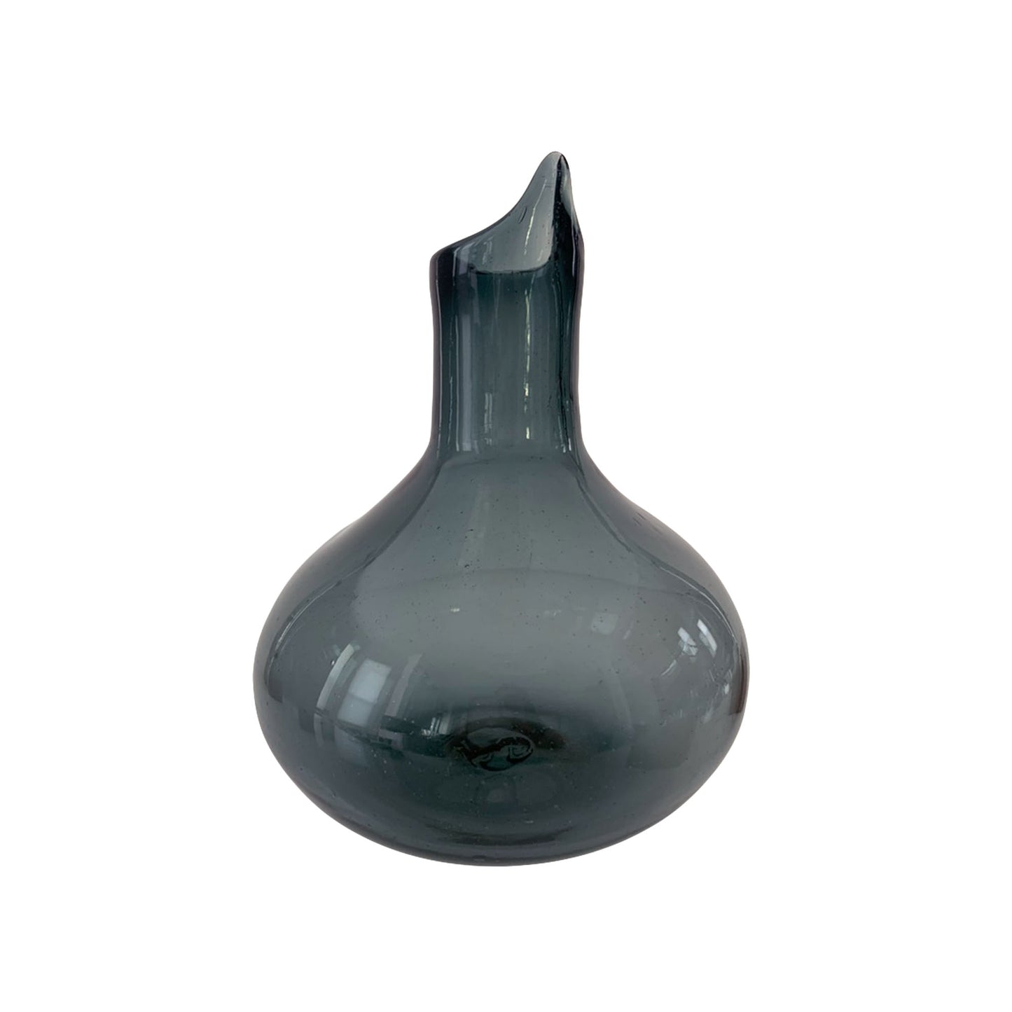 Hand Blown Glass Decanter for Mezcal, Tequila or Wine | Holds 750ml - Made in Mexico (Smoke)