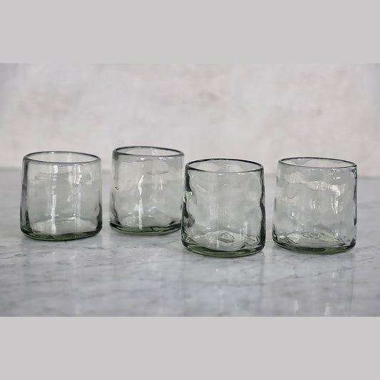 Hand blown Rocks Glasses from Mexico