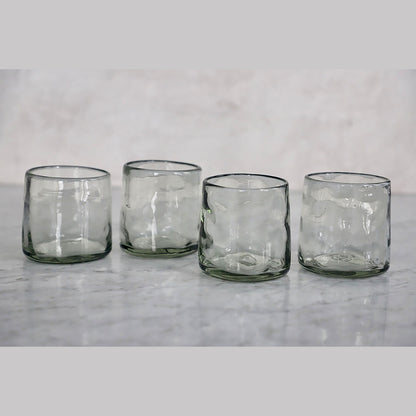 Hand blown Rocks Glasses from Mexico