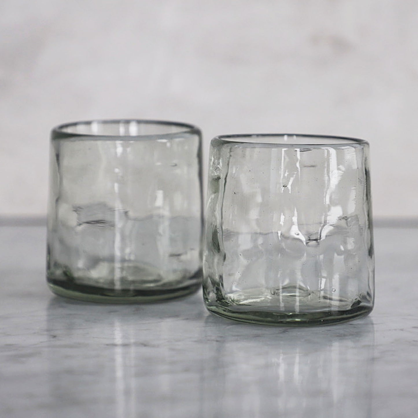 Hand blown Rocks Glasses from Mexico