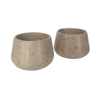 Marble Mezcal Copitas | Stone Shot Glasses | Handmade Mexican Mezcaleros - Available in Black, Gray or Beige