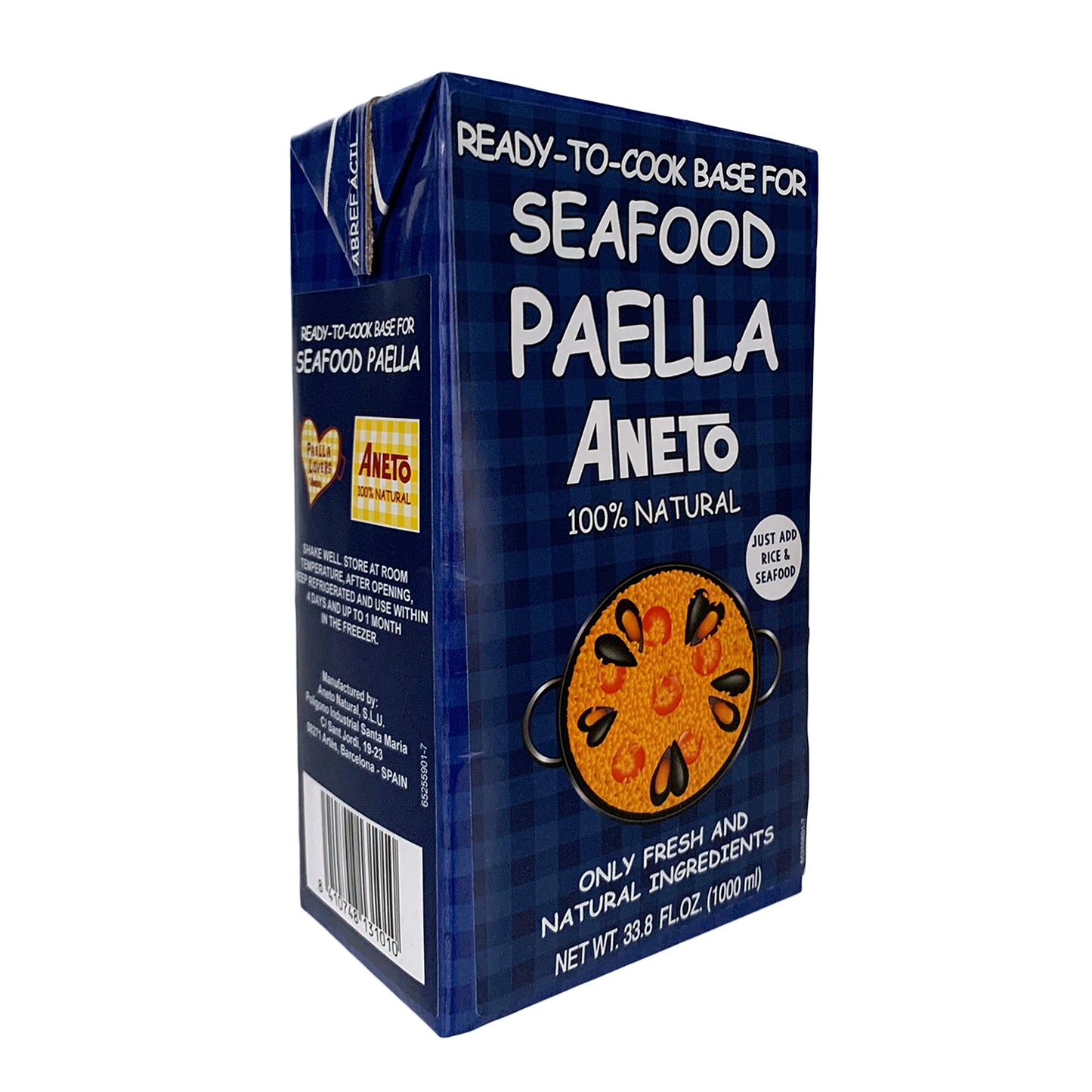 Aneto Base Lista para Cocinar para Paella de Mariscos 33.8 Fl Oz (1000ml)