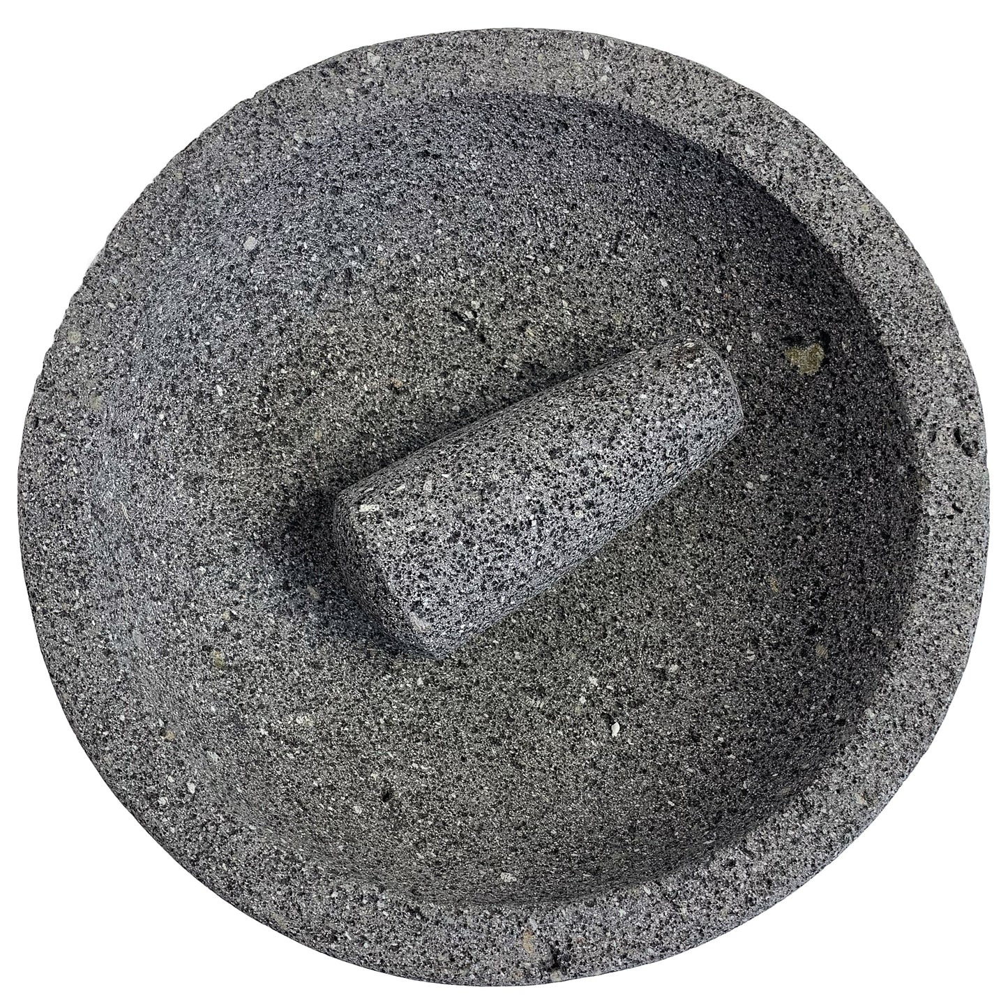 Large (11”-12”) Mexican Molcajete Hand-carved from 100% Volcanic Stone  Angular Base