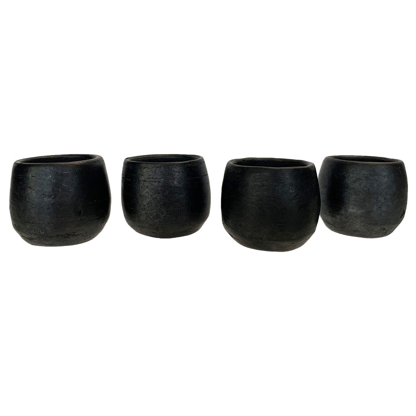 Black Clay Mezcal Cups | Mezcal Glasses | Clay Shot Glasses | Handmade in Oaxaca, Mexico