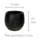Black Clay Mezcal Cups | Mezcal Glasses | Clay Shot Glasses | Handmade in Oaxaca, Mexico
